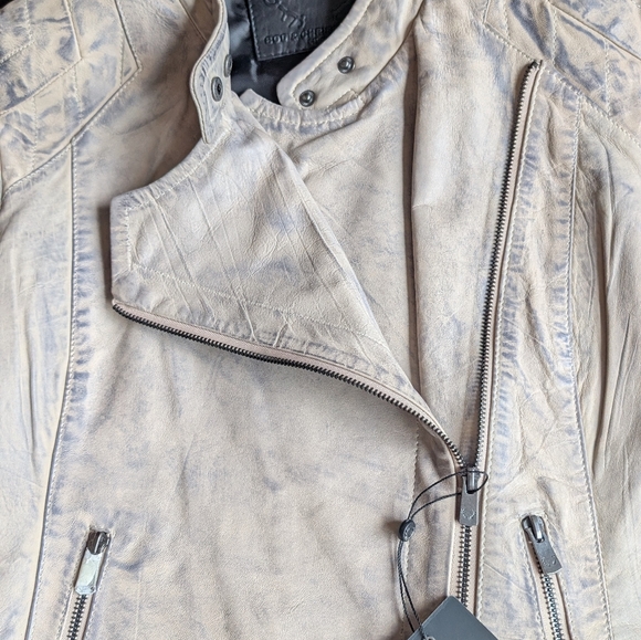 REAL ITALIAN LEATHER JACKET XLARGE, new, tags on. - Picture 4 of 9